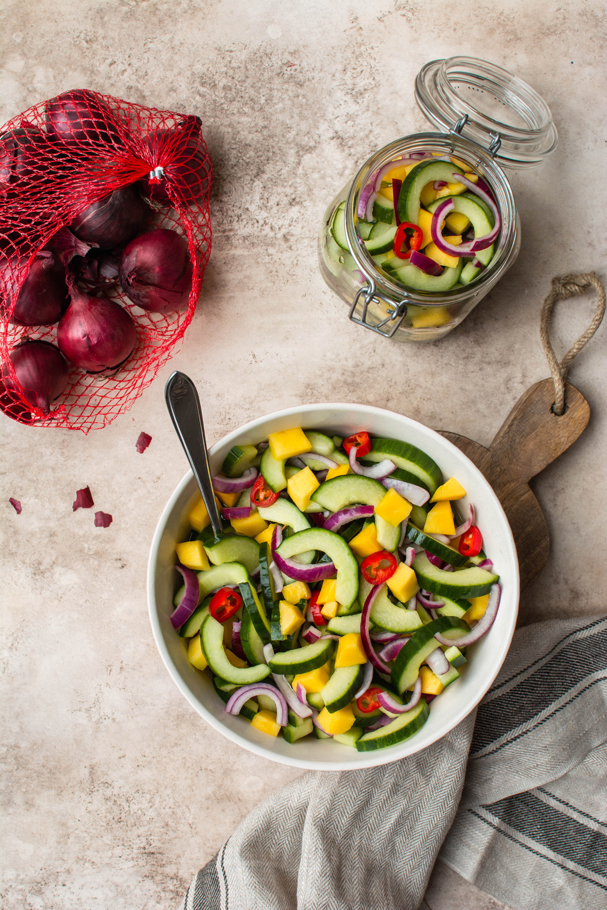 Zoetzure Komkommersalade Met Mango De Sandwichformule Nl