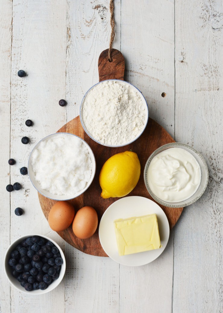 Blueberry yoghurt cake naar recept van Donna Hay