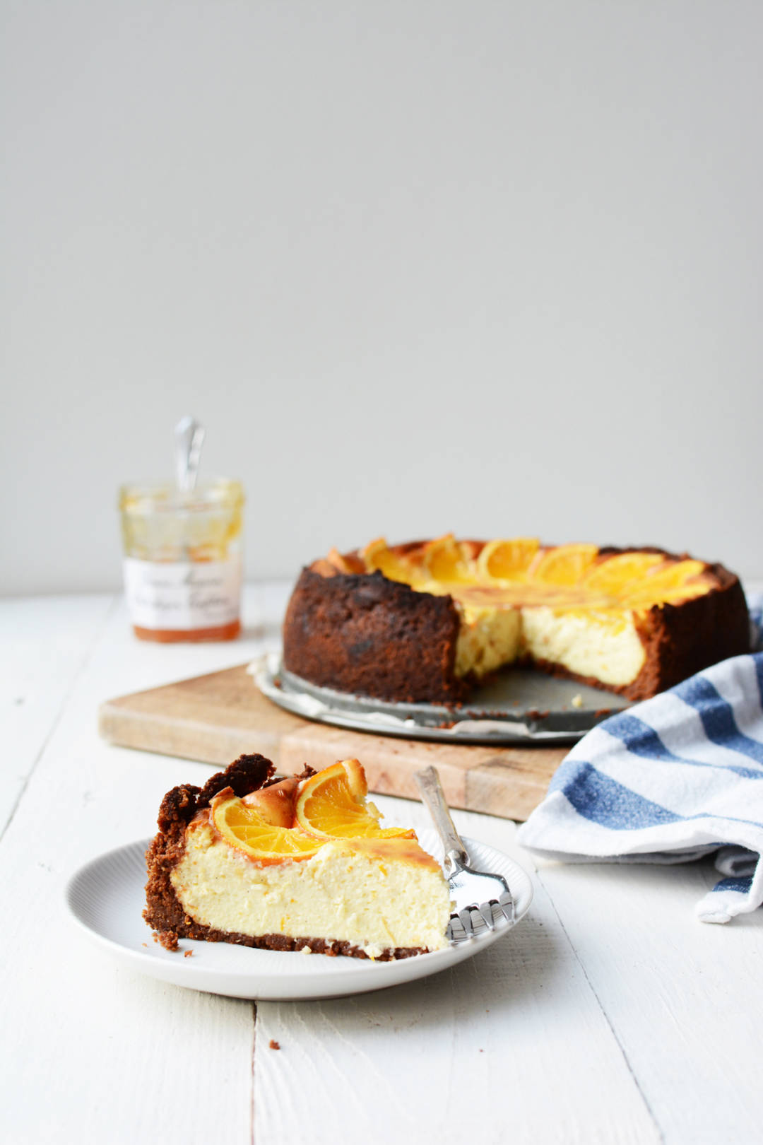 Sinaasappelcheesecake met speculaas Bakrecept